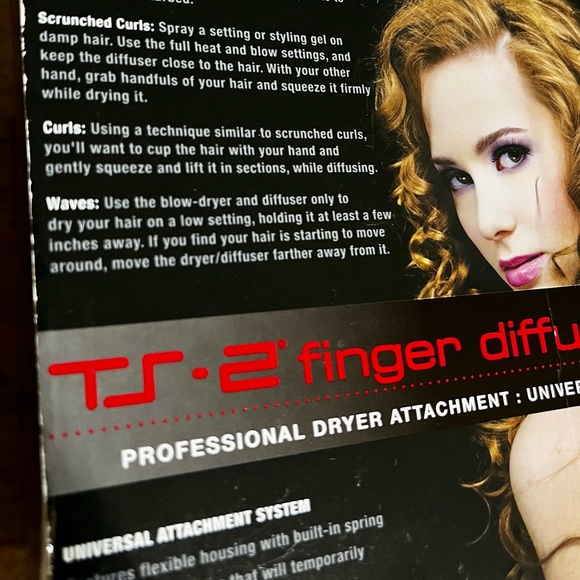 NIB TS-2 finger diffuser professional dryer attachment universal - Picture 9 of 12
